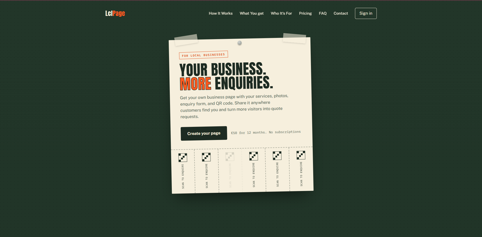 Screenshot of LclPage